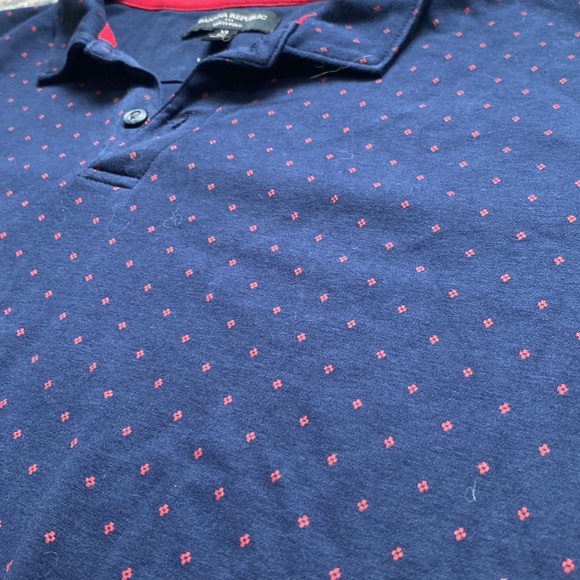 Dark Navy with Red Pattern Banana Republic Polo - Picture 3 of 3